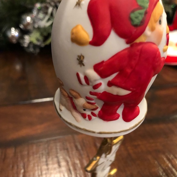 Vintage Jasco Collectible Porcelain Bell Ornament. Baby bedtime. Adorable - Picture 3 of 4